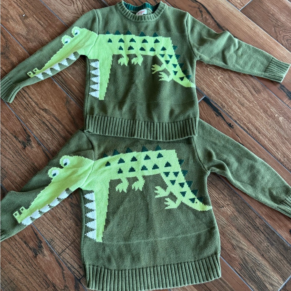 2 alligator sweaters